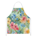 Alaska Forget-me-nots in Watercolor Apron – Artist-Designed Kitchen, BBQ & Craft Apron