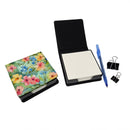 Alaska Forget-me-nots in Watercolor PU Leather Note Paper Holder