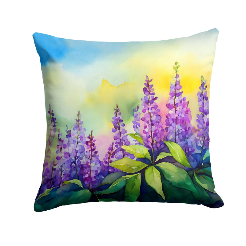 Idaho Syringa in Watercolor Throw Pillow