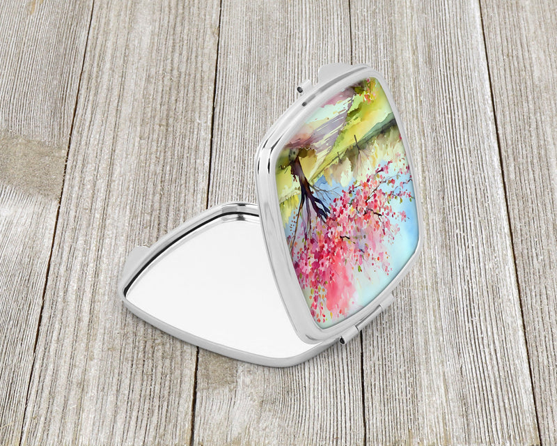 Michigan Apple Blossoms in Watercolor Compact Mirror