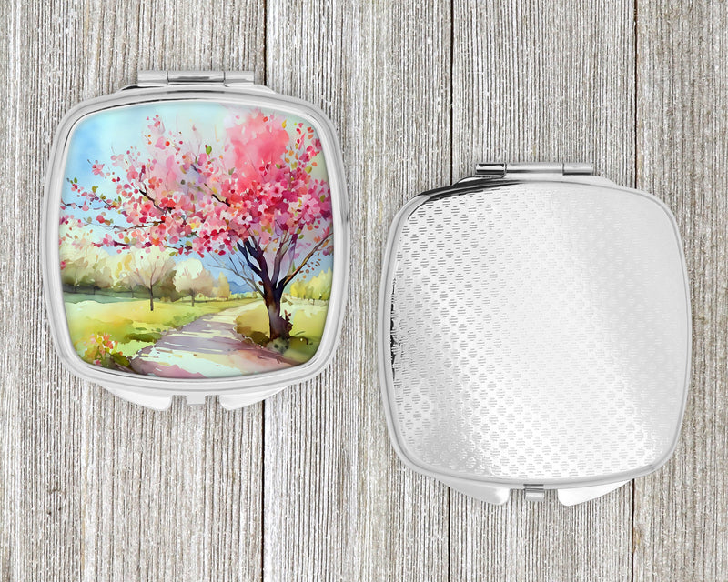 Michigan Apple Blossoms in Watercolor Compact Mirror