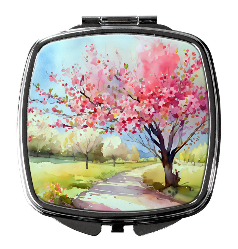 Michigan Apple Blossoms in Watercolor Compact Mirror