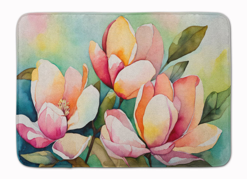 Mississippi Magnolia in Watercolor Memory Foam Kitchen Mat