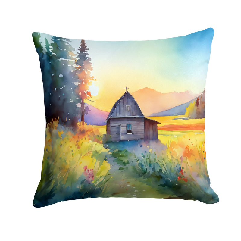 Montana Bitterroot in Watercolor Throw Pillow