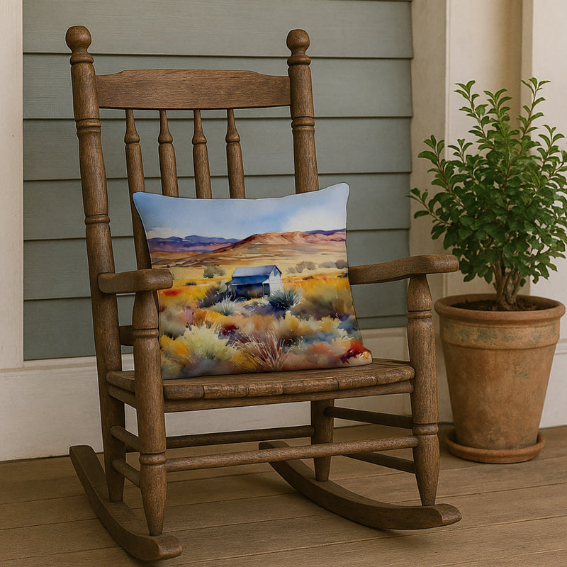Nevada Sagebrush in Watercolor Throw Pillow