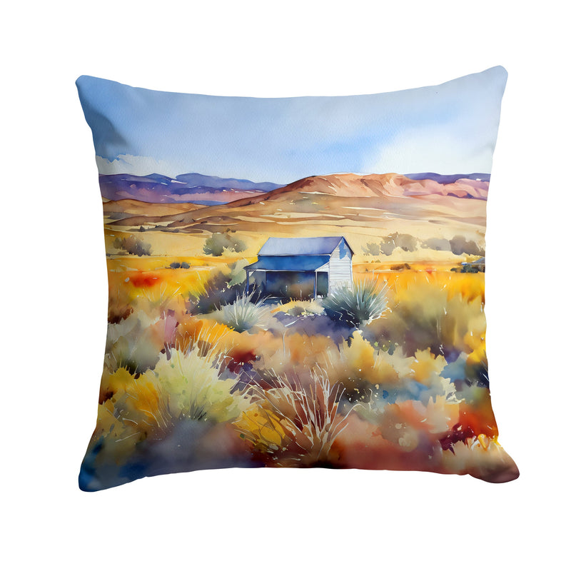 Nevada Sagebrush in Watercolor Throw Pillow