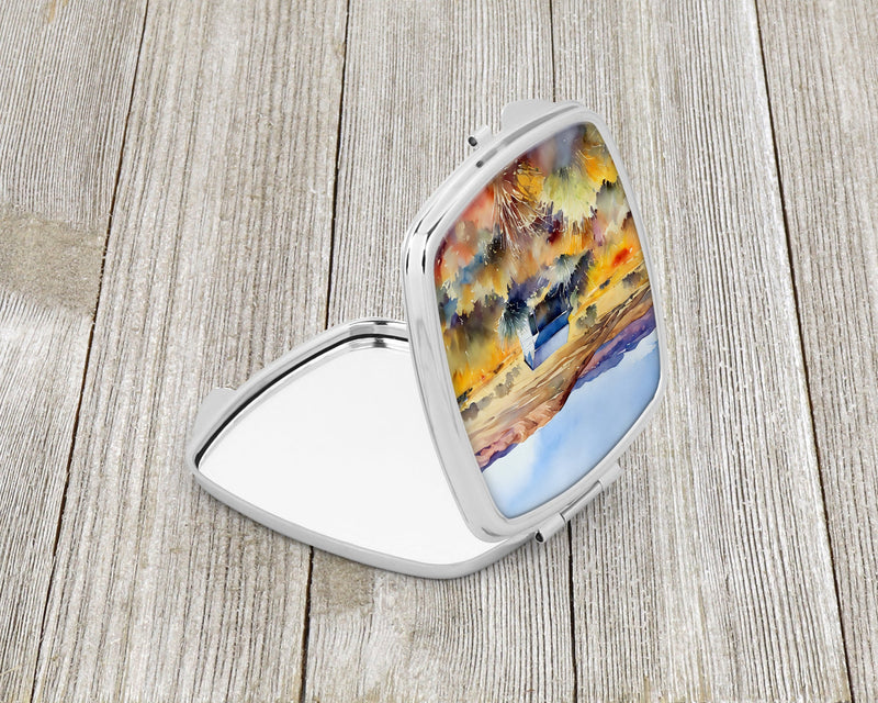 Nevada Sagebrush in Watercolor Compact Mirror