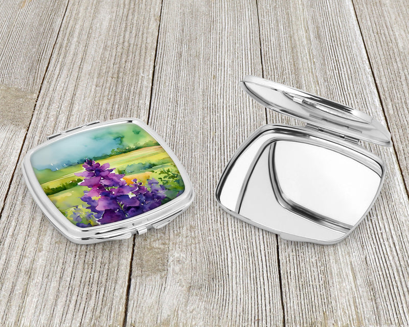 New Jersey Violet in Watercolor Compact Mirror