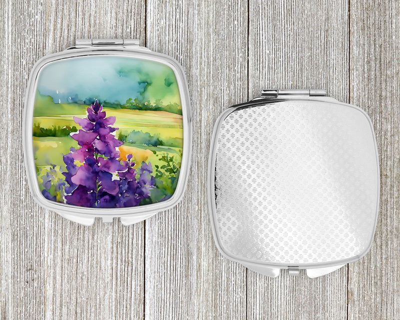 New Jersey Violet in Watercolor Compact Mirror