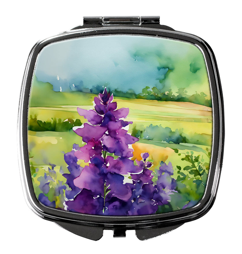 New Jersey Violet in Watercolor Compact Mirror