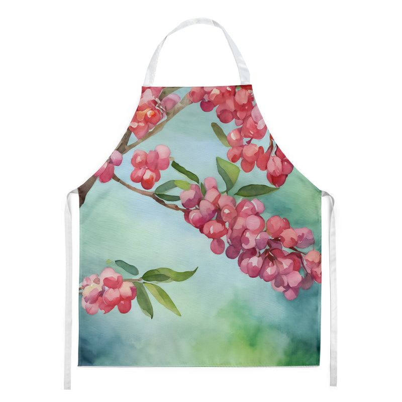 Pennsylvania Mountain Laurels in Watercolor Apron – Artist-Designed Kitchen, BBQ & Craft Apron