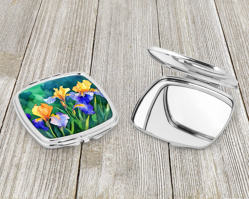 Tennessee Iris in Watercolor Compact Mirror