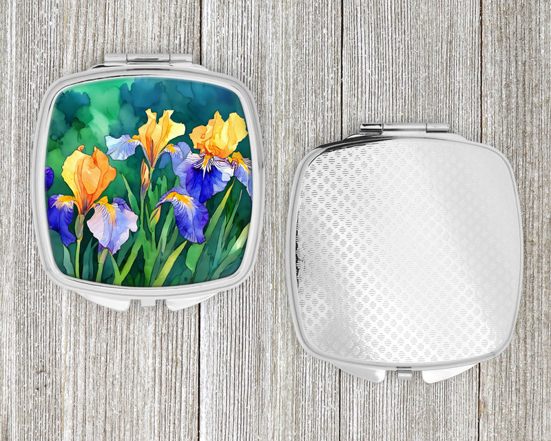 Tennessee Iris in Watercolor Compact Mirror