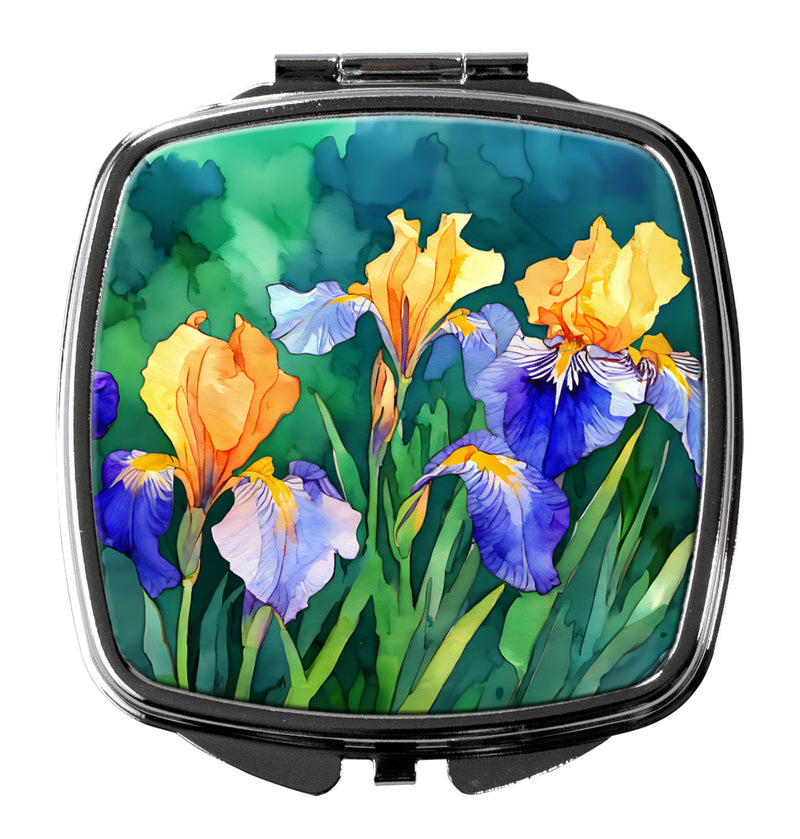 Tennessee Iris in Watercolor Compact Mirror