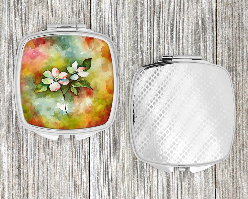 Virginia American Dogwood in Watercolor Compact Mirror