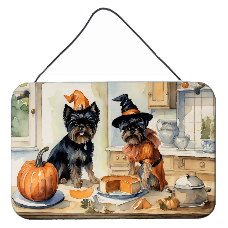 Affenpinscher Fall Kitchen Pumpkins Wall or Door Hanging Prints