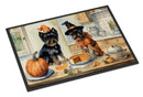 Affenpinscher Fall Kitchen Pumpkins Doormat -  18x27 Decorative Floor Mat – Indoor/Outdoor Rug
