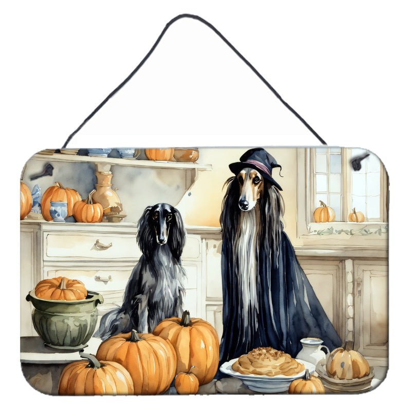 Afghan Hound Fall Kitchen Pumpkins Wall or Door Hanging Prints