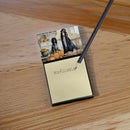 Afghan Hound Fall Kitchen Pumpkins Sticky Note Holder- Refiilable Desk Accessory Note Pad