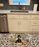 Airedale Terrier Fall Kitchen Pumpkins Memory Foam Kitchen Mat