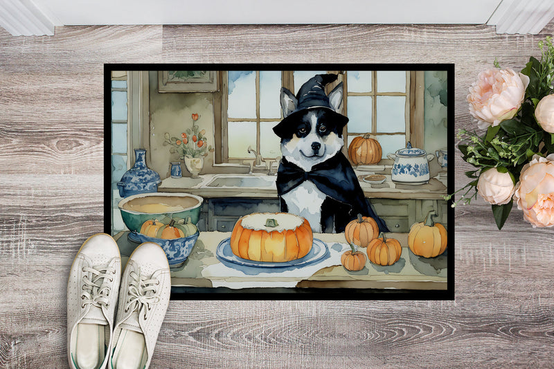 Akita Fall Kitchen Pumpkins Indoor or Outdoor Mat 24x36