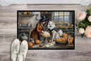 American Eskimo Fall Kitchen Pumpkins Doormat - 24x36 Decorative Floor Mat – Indoor/Outdoor Rug with Artistic Flair