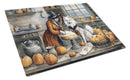 American Eskimo Fall Kitchen Pumpkins Glass Cutting Boards – Durable, Decorative Kitchen Art Large
