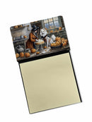 American Eskimo Fall Kitchen Pumpkins Sticky Note Holder- Refiilable Desk Accessory Note Pad