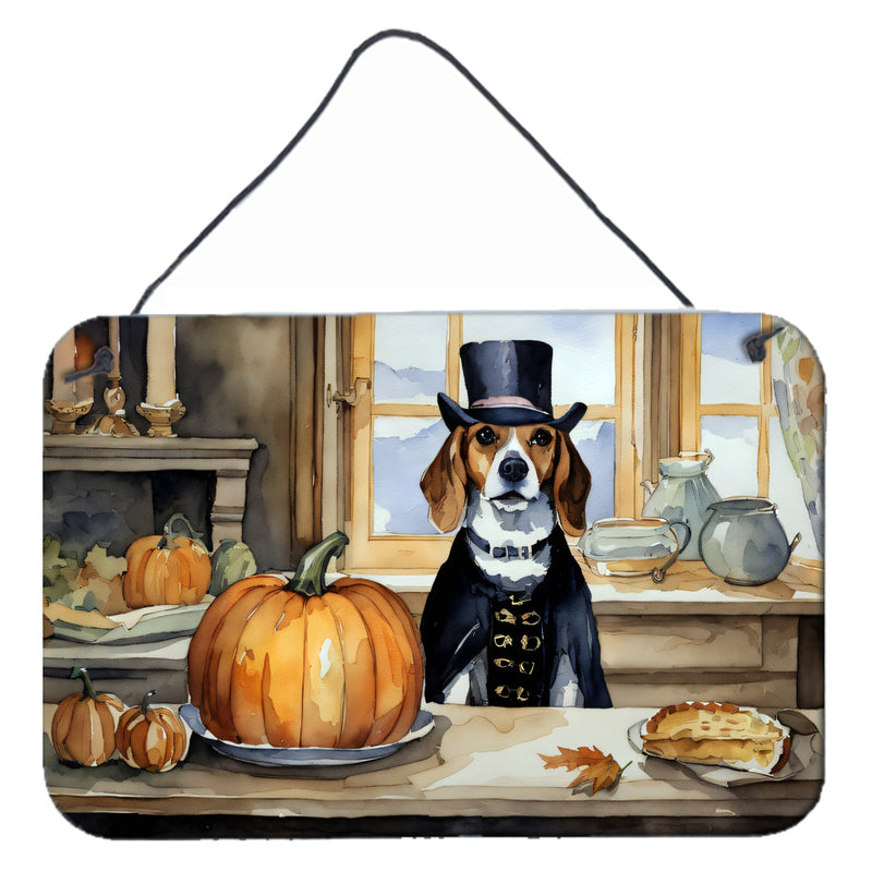 Beagle Fall Kitchen Pumpkins Wall or Door Hanging Prints