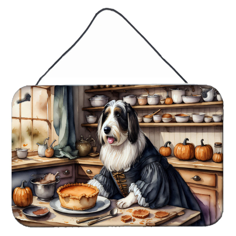 Bearded Collie Fall Kitchen Pumpkins Wall or Door Hanging Prints