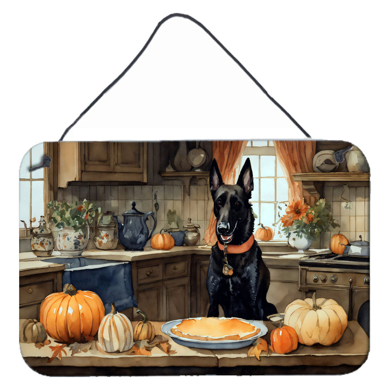 Belgian Malinois Fall Kitchen Pumpkins Wall or Door Hanging Prints