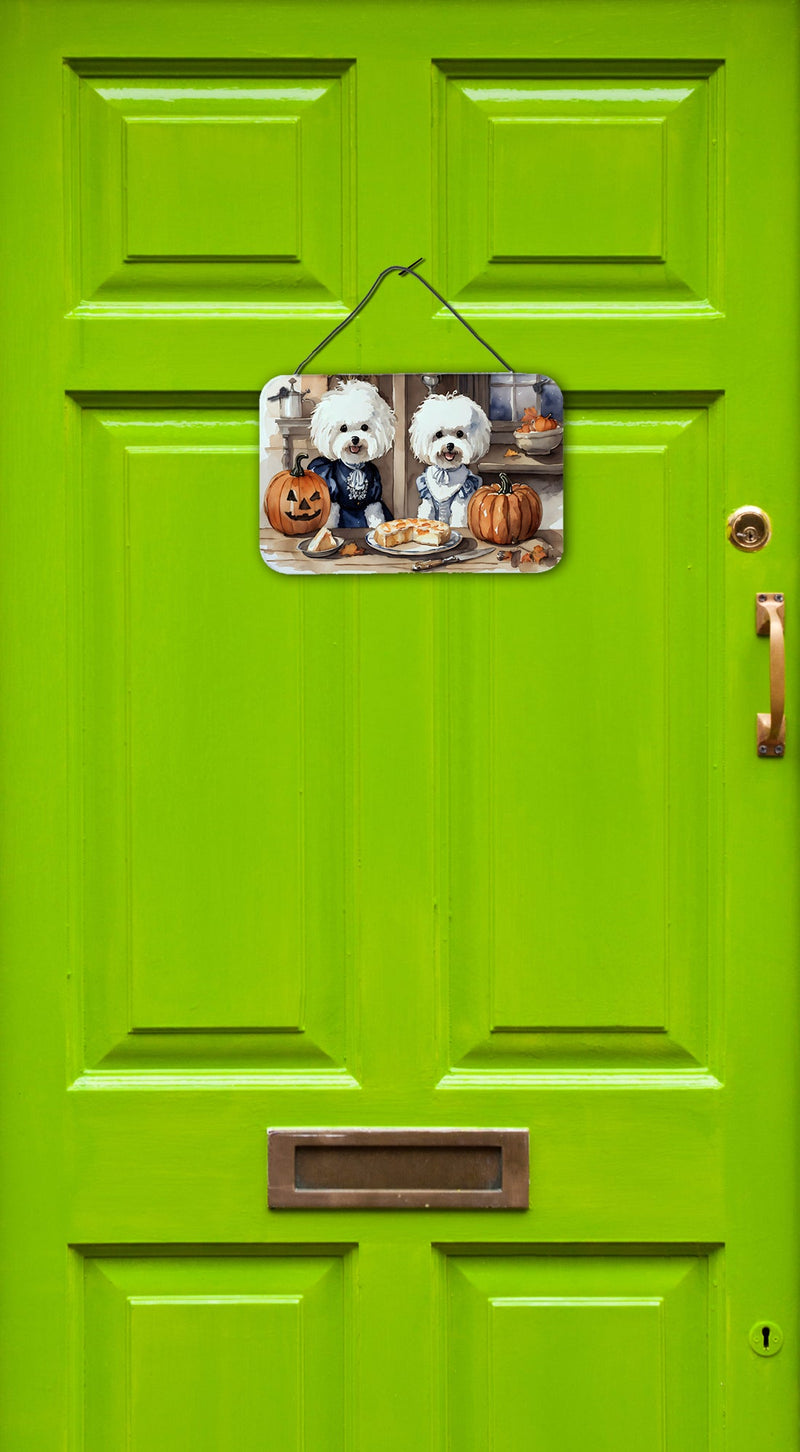 Bichon Frise Fall Kitchen Pumpkins Wall or Door Hanging Prints