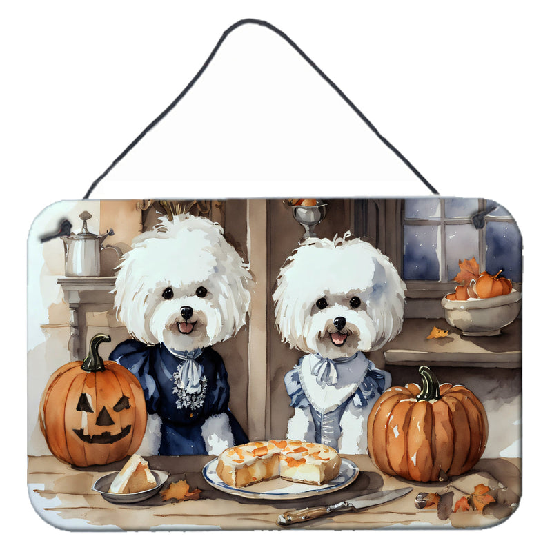 Bichon Frise Fall Kitchen Pumpkins Wall or Door Hanging Prints