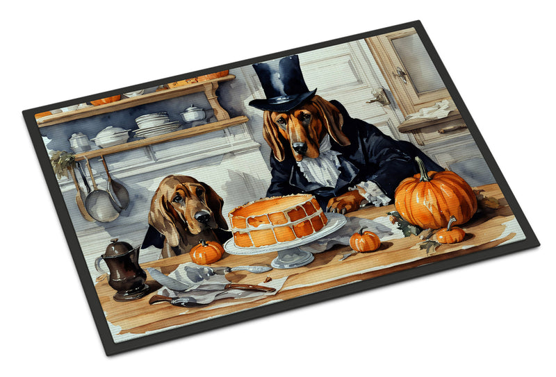 Bloodhound Fall Kitchen Pumpkins Indoor or Outdoor Mat 24x36