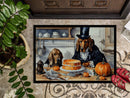 Bloodhound Fall Kitchen Pumpkins Doormat -  18x27 Decorative Floor Mat – Indoor/Outdoor Rug