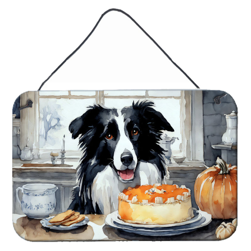 Border Collie Fall Kitchen Pumpkins Wall or Door Hanging Prints