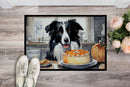 Border Collie Fall Kitchen Pumpkins Doormat - 24x36 Decorative Floor Mat – Indoor/Outdoor Rug with Artistic Flair