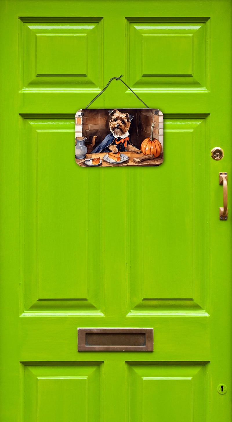 Border Terrier Fall Kitchen Pumpkins Wall or Door Hanging Prints