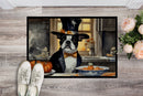 Boston Terrier Fall Kitchen Pumpkins Doormat - 24x36 Decorative Floor Mat – Indoor/Outdoor Rug with Artistic Flair