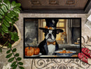 Boston Terrier Fall Kitchen Pumpkins Doormat - 24x36 Decorative Floor Mat – Indoor/Outdoor Rug with Artistic Flair