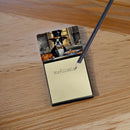 Boston Terrier Fall Kitchen Pumpkins Sticky Note Holder- Refiilable Desk Accessory Note Pad