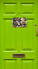 Boston Terrier Fall Kitchen Pumpkins Wall or Door Hanging Prints