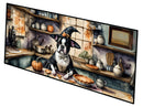 Boston Terrier Fall Kitchen Pumpkins Runner Mat 28x58