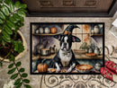 Boston Terrier Fall Kitchen Pumpkins Doormat - 24x36 Decorative Floor Mat – Indoor/Outdoor Rug with Artistic Flair