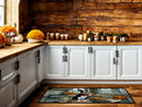 Boston Terrier Fall Kitchen Pumpkins Runner Mat 28x58