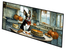 Boston Terrier Fall Kitchen Pumpkins Runner Mat 28x58
