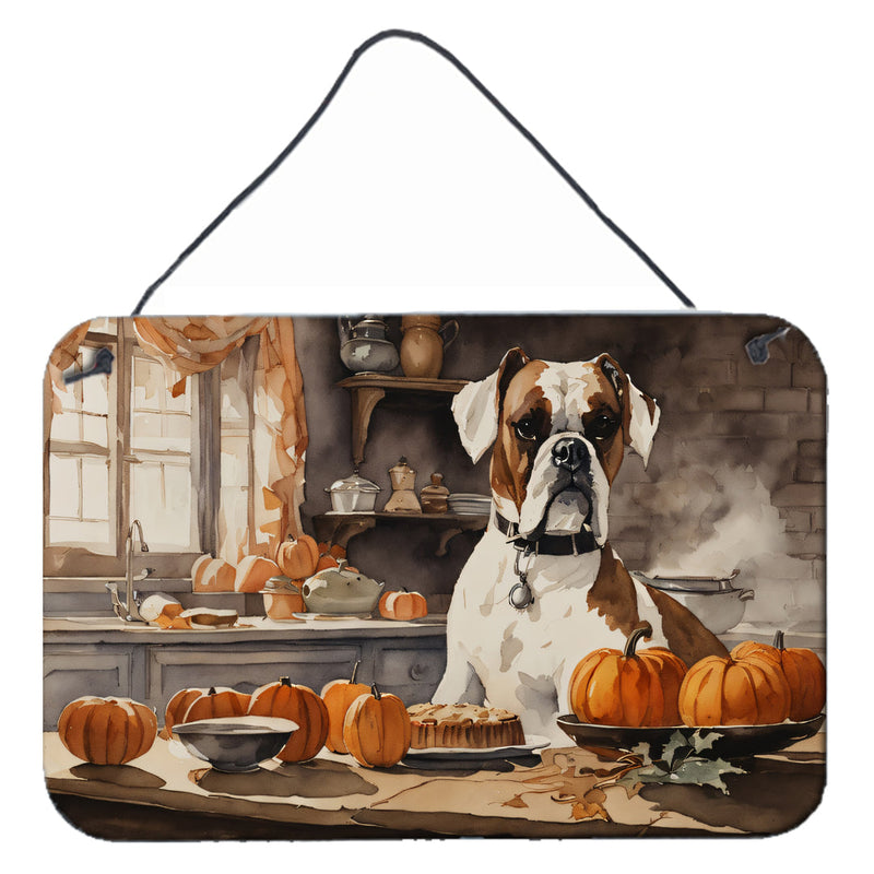 Boxer Fall Kitchen Pumpkins Wall or Door Hanging Prints