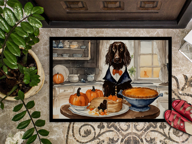 Boykin Spaniel Fall Kitchen Pumpkins Indoor or Outdoor Mat 24x36