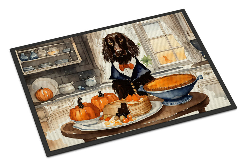 Boykin Spaniel Fall Kitchen Pumpkins Indoor or Outdoor Mat 24x36