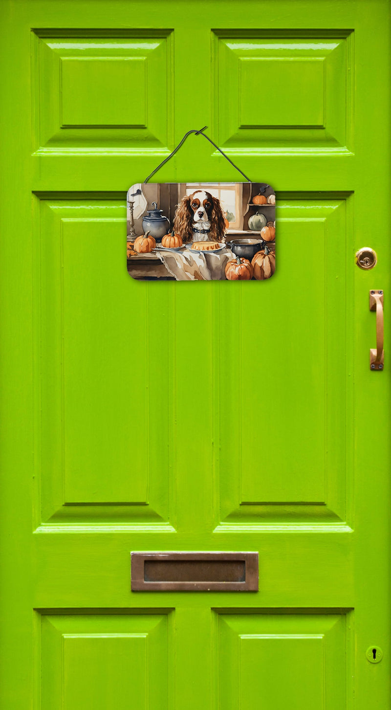 Cavalier Spaniel Fall Kitchen Pumpkins Wall or Door Hanging Prints